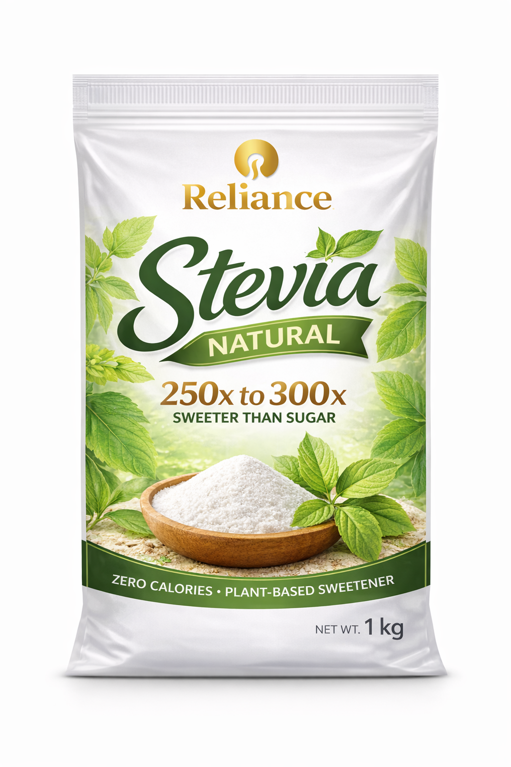 100% Natural Stevia 250×–300× High-Intensity Sweetener
